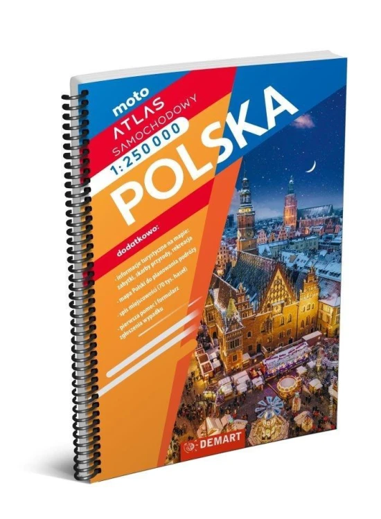 Atlas samochodowy Polska 1:250 000, praca zbiorowa