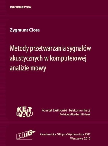 Metody przetwarzania sygnałów akustycznych w...