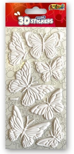 Naklejki 3D Model White Butterflies PENMATE
