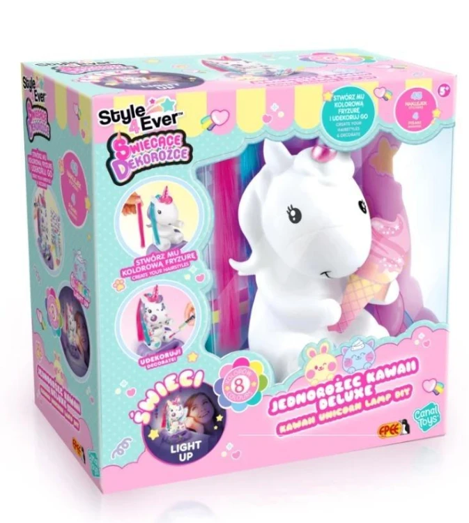 Świecące dekorożce DIY Jednorożec kawaii deluxe