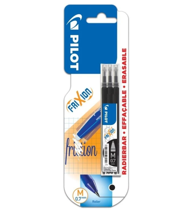 Wkład FriXion 0.7 czarny 3szt PILOT, PILOT