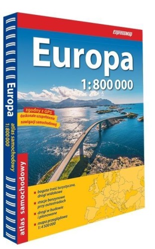 Europa Atlas Samochodowy 1:800 000, praca zbiorowa