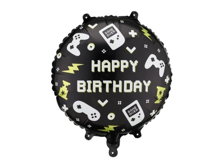 Balon foliowy pastylka Happy Birthday 35x35cm