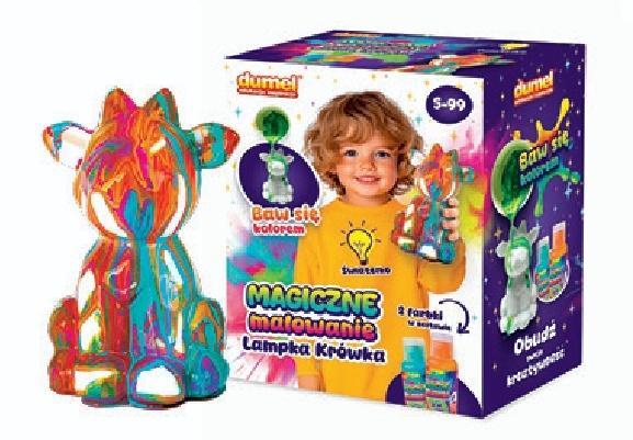 Magiczne malowanie Lampka Krówka, Dumel