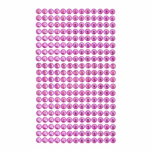 Kryształki samoprzylepne pink 6mm 260szt, Dalprint