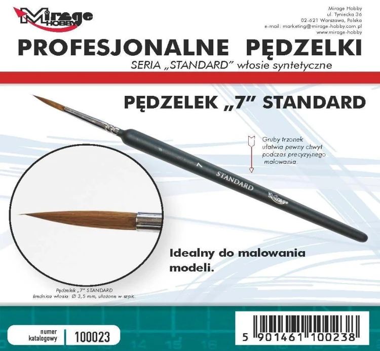 Pędzelek standard 7, Mirage Hobby