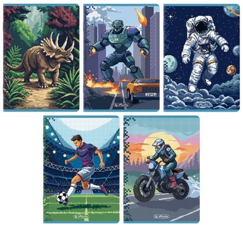 Zeszyt A5/32K kratka Pixel (10szt) HERLITZ