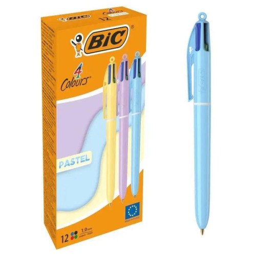 Długopis 4 Colours Pastel (12szt) BIC, BIC