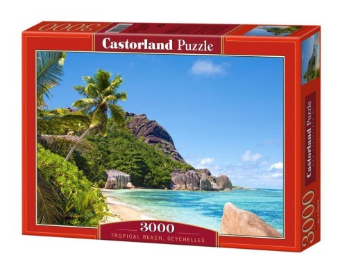 Puzzle 3000 Plaża tropikalna CASTOR, Castorland