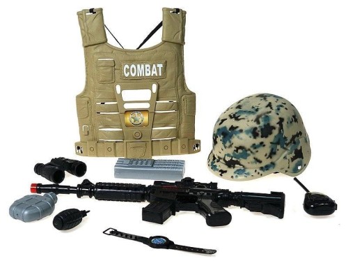Zestaw wojskowy z hełmem i kamizelką, ADAR