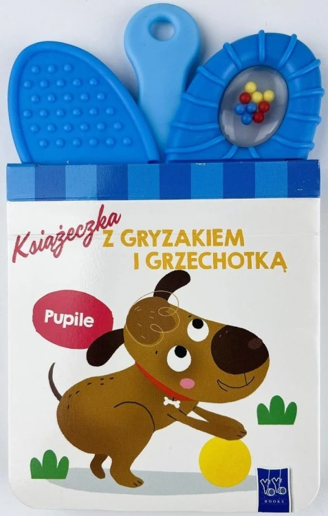 Książeczka z gryzakiem i grzechotką. Pupile