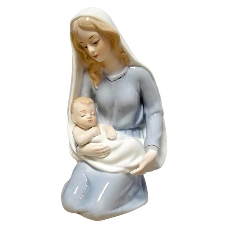 Figurka Matka Boża z dzieciątkiem 19cm