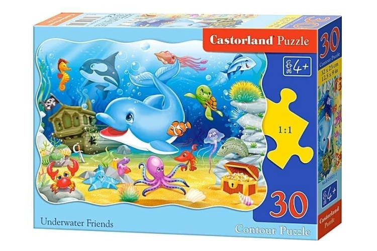 Puzzle 30 Podwodni przyjaciele CASTOR, Castorland