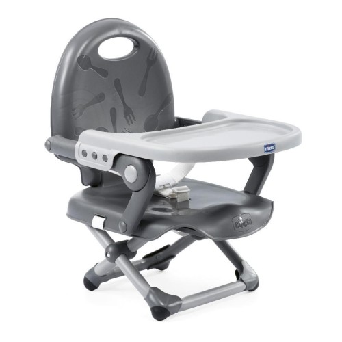 Krzesło Pocket Snack dark grey 6-36m, Chicco
