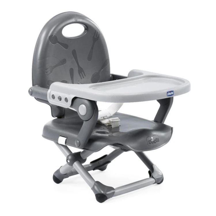 Krzesło Pocket Snack dark grey 6-36m, Chicco