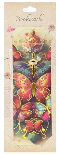 Zakładka złocona BNP502C04G Motyle, DaVinci