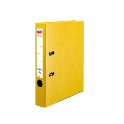 Segregator A4 5cm PP żółty Q file, HERLITZ