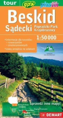 Beskid Sądecki - mapa turystyczna, praca zbiorowa
