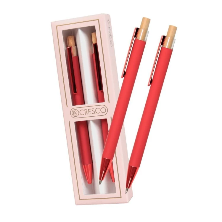 Długopis + ołówek Dyplomat czerwony Gift Box