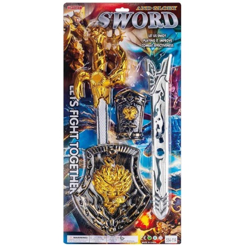 Zestaw rycerski z mieczem i tarczą, Trifox