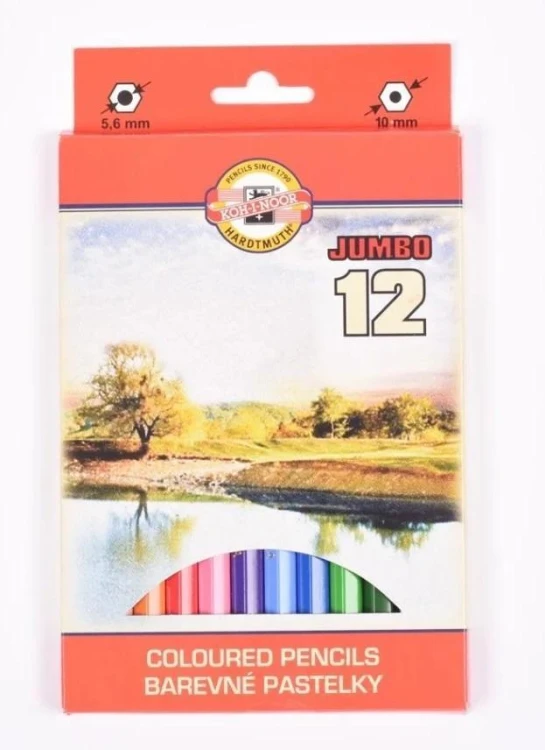 Kredki Omega Jumbo 12 kolorów, Koh-I-Noor