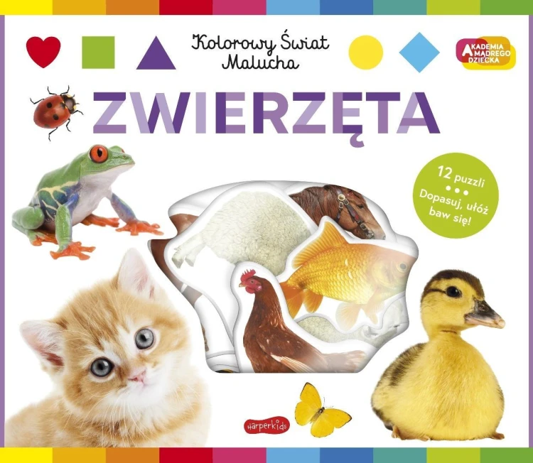 Zwierzęta Akademia mądrego dziecka. Kolorowy...