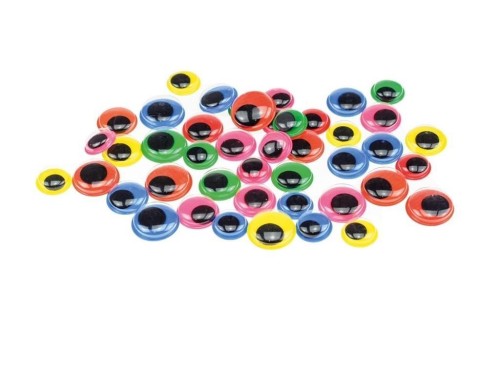 Ruchome oczka kolorowe 44szt, Brewis