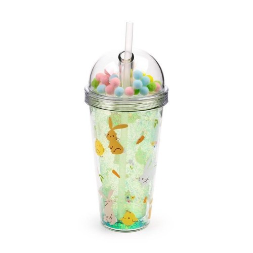 Kubek słomką Wielkanocny 500ml, Puckator