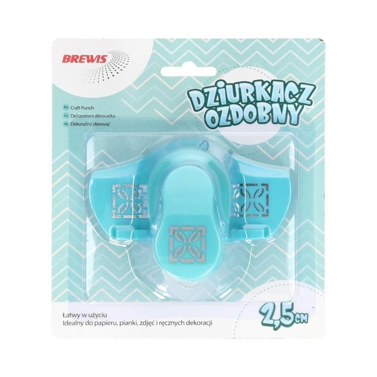 Dziurkacz ozdobny brzegowy - Rozeta 2,5cm, Brewis