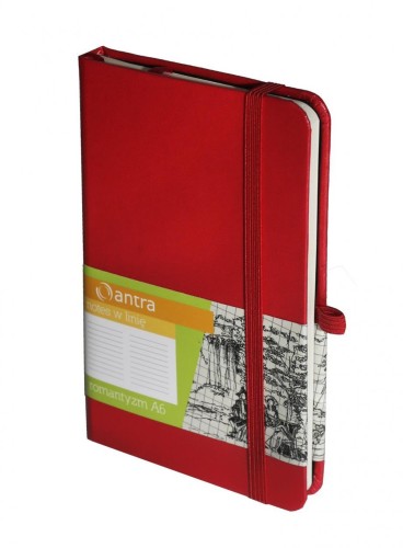 Notes A6 Linia Romantyzm Czerwony ANTRA, Antra