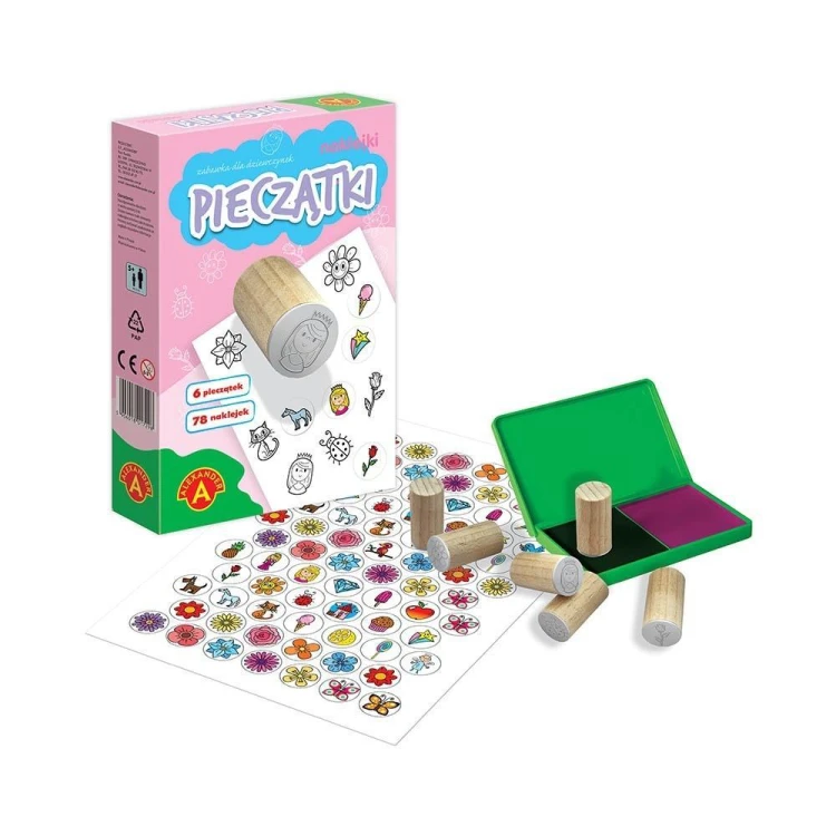 Pieczątki i naklejki dla dziewczynek mini ALEX