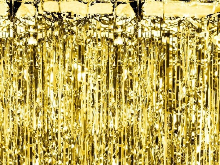 Kurtyna party złota 100x200cm
