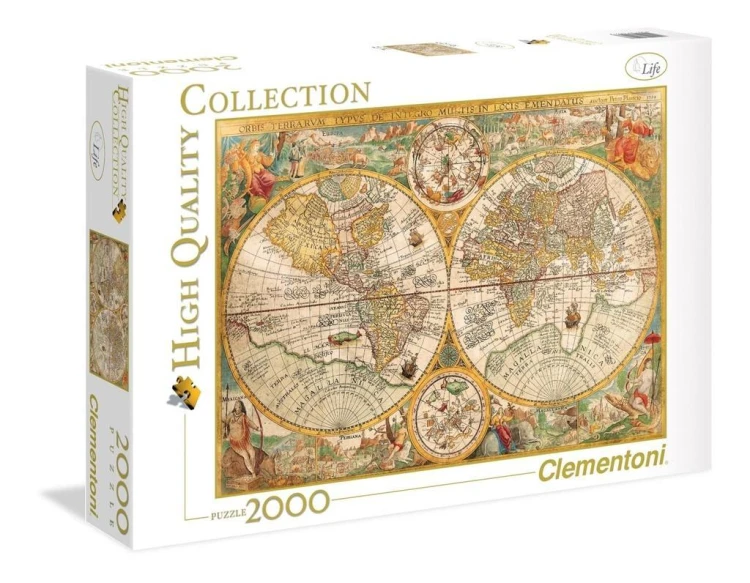 Puzzle 2000 HQ Ancient Map, Clementoni