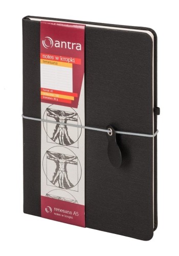 Notes A5 Kropki Renesans Czarny ANTRA, Antra