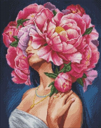 Diamentowa mozaika bez ramy - Czułość i... 40x50cm