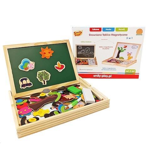 Drewniana tablica magnetyczna, Smily Play