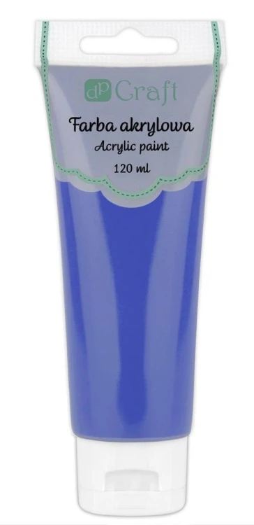 Farba akrylowa ciemnoniebieska 120ml, Dalprint