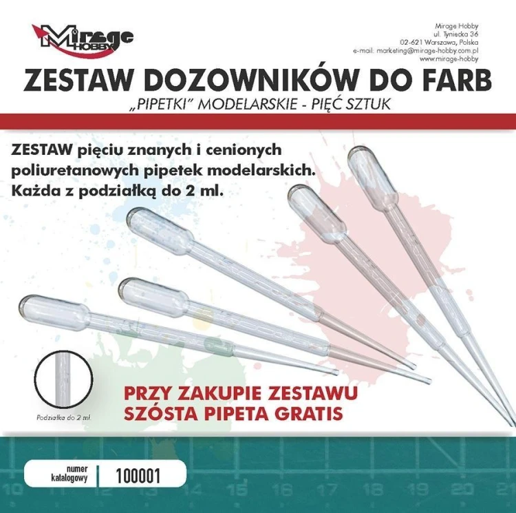Zestaw Pipetek 6szt