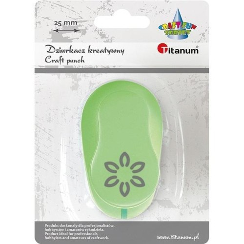 Dziurkacz z motywem kwiat 25mm, Titanum