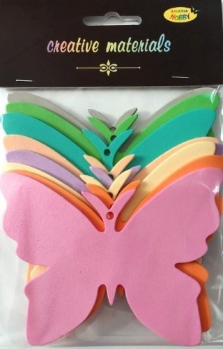 Motyle z pianki 11,5x8,5cm 8szt, Galeria Hobby