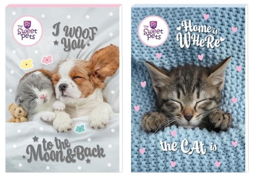 Notes A6/30K z poddrukiem The sweet pets (12szt)