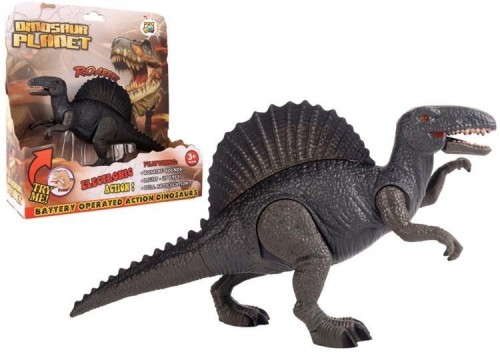 Dinozaur figurka grzebieniasty światło i ryk