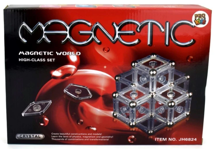 Klocki magnetyczne 84 elementy, Pro Kids