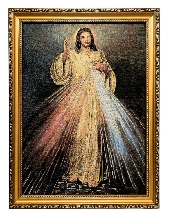 Obraz Haftowany Jezus Miłosierny 42x32cm