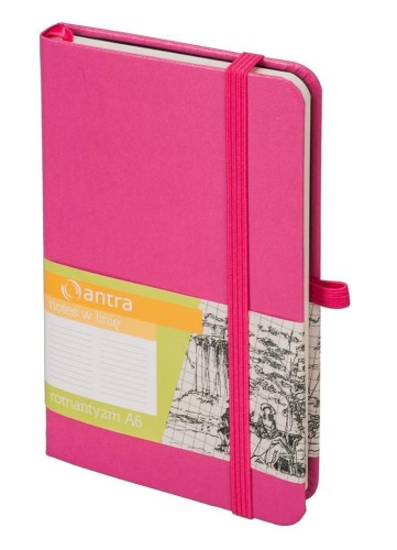Notes A6 Linia Romantyzm Malinowy ANTRA, Antra
