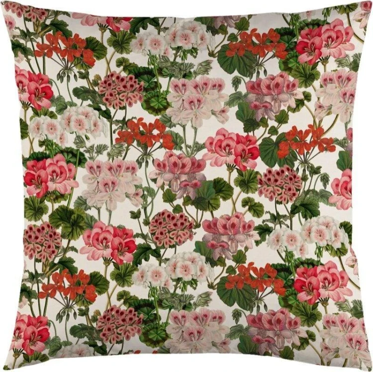 Poszewka na poduszkę 50x50cm - Pelargonia