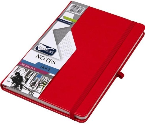 Notes A5 Soul czerwony ELEFANT, Elefant