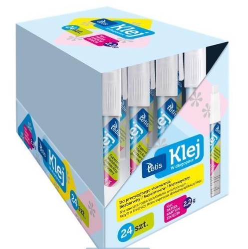 Klej w długopisie bezbarwny (24szt), Tetis