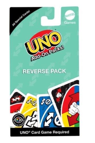 Uno Add-On Packs Reverse Pack, Mattel