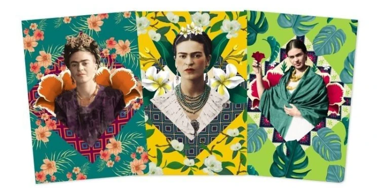 Zestaw 3 notatników MIDI Frida Kahlo, Flame Tree